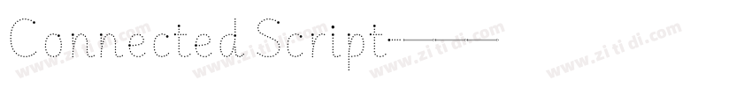 Connected Script字体转换 Connected Script字体转换
